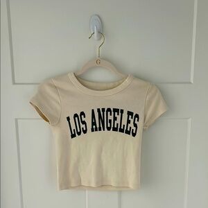 Brand new Brandy Melville Cream Los Angeles Graphic Tee